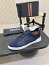 Мужские кроссовки Zegna Triple Stitch Alligator - Navy