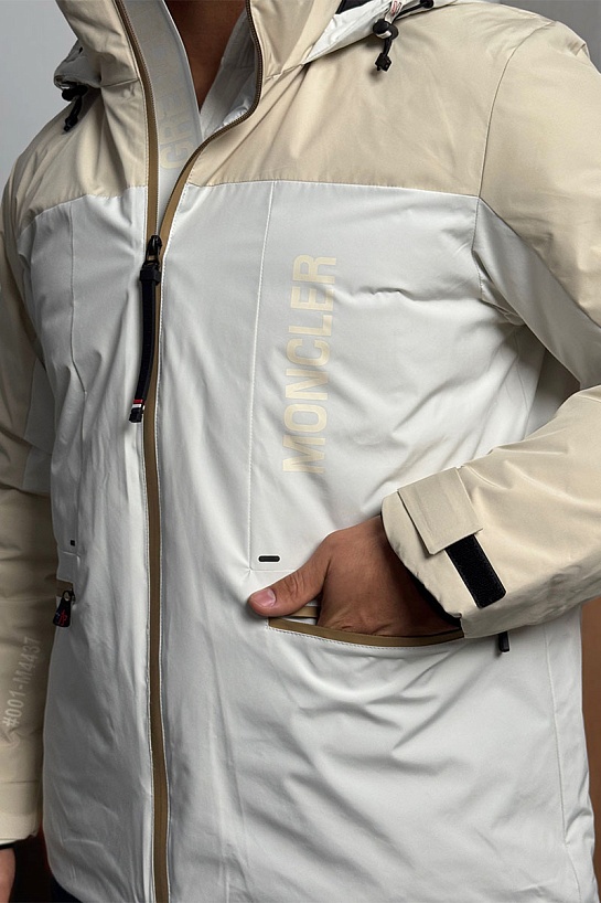 Пуховик Moncler Grenoble Fussen Ski - White / Beige