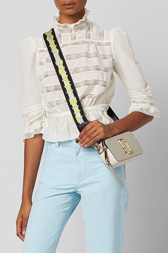 Кожаная сумка Marc Jacobs The Snapshot Dust Multi 19x11 см