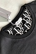Чёрная мужская футболка Dior embroidered logo