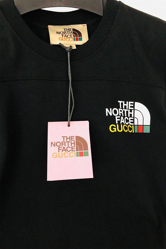 Оверсайз футболка Gucci x The North Face Collaboration landscape print - Black