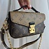 Кожаная сумка Louis Vuitton Pochette Mini 19x10 см - Brown