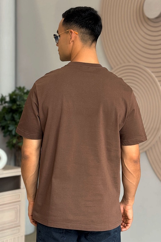 Мужская оверсайз футболка Dior - Brown