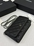 Кожаная сумка Chanel Wallet on Chain premium 19x12x4 см