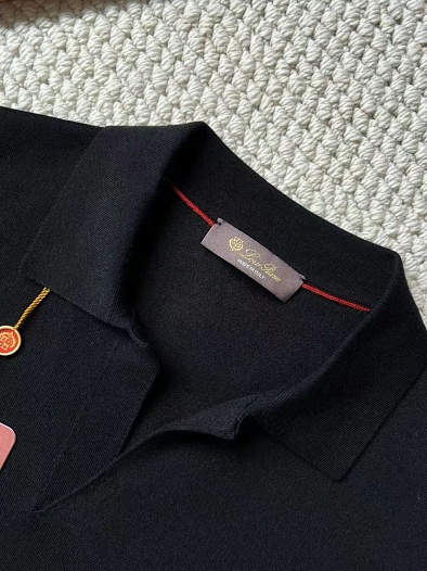 Поло с длинным рукавом Loro Piana Premium - Black   