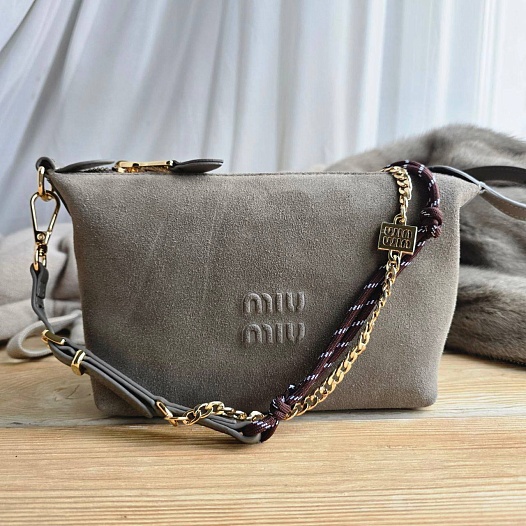 Замшевая сумка MIU MIU 22x14 см   