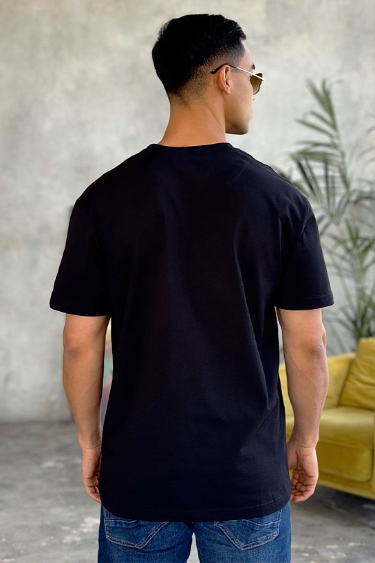 Чёрная оверсайз футболка Amiri