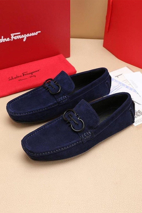 Мужские замшевые мокасины Salvatore Ferragamo