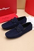 Мужские замшевые мокасины Salvatore Ferragamo