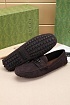 Мужские замшевые мокасины Gucci Interlocking G