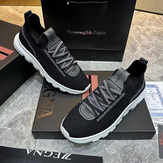 Мужские текстильные кроссовки Ermenegildo Zegna