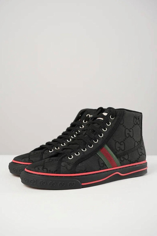 Мужские кроссовки Gucci Tennis 1977 high-top - Black