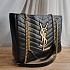 Женская сумка-тоут Yves Saint Laurent 36x29 см - Gold