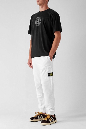 Мужская футболка Stone Island compass-print - Black   