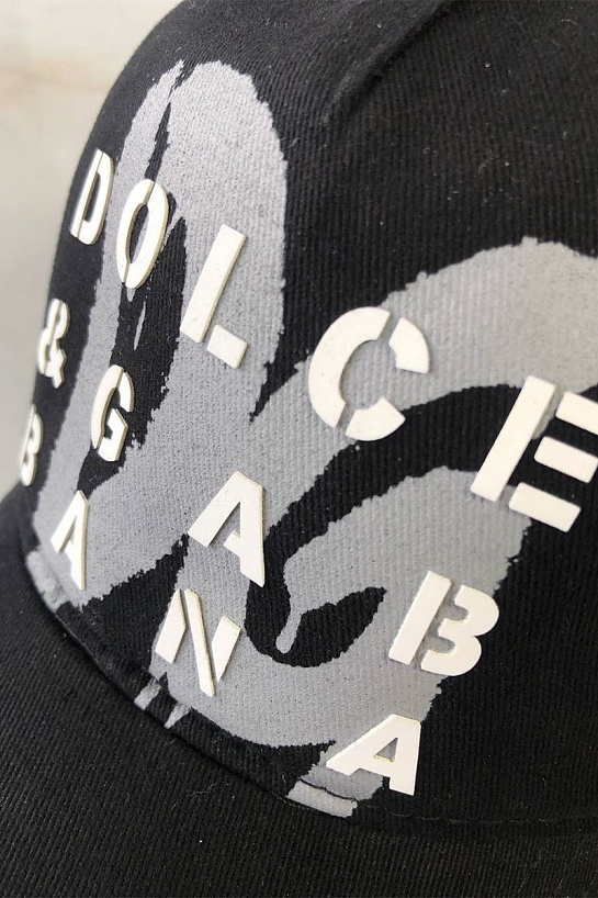 Мужская чёрная бейсболка Dolce&Gabbana