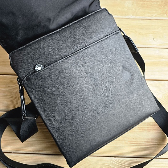 Кожаная сумка Montblanc - Black 26x22 см