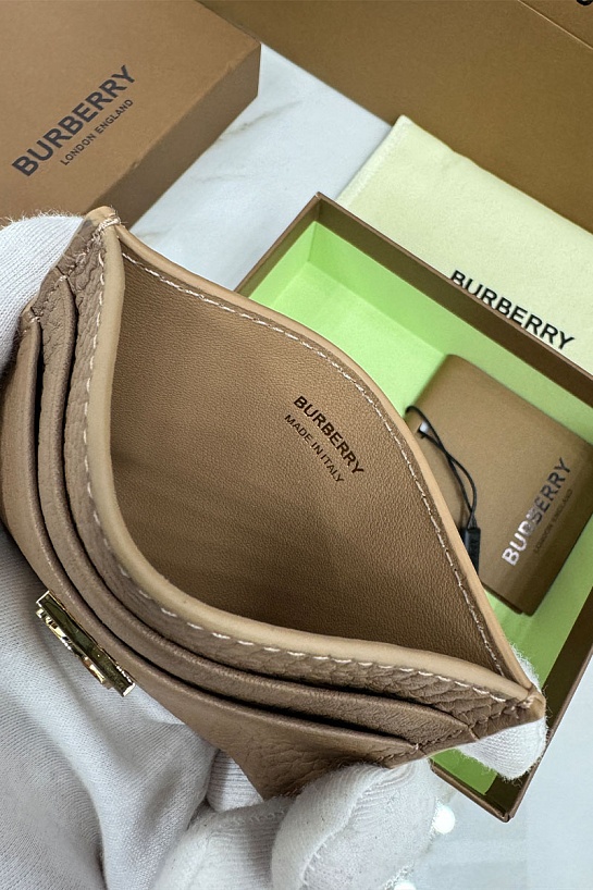 Кожаный кардхолдер Burberry Premium 10x7 см