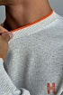 Мужской джемпер Hermes H embroidered - Grey