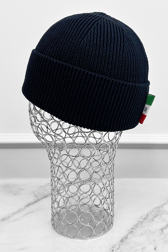 Шапка Stefano Ricci logo-embroidered - Navy