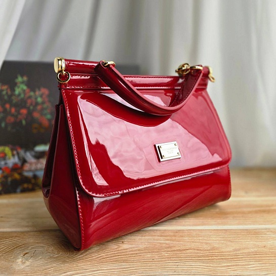 Кожаная сумка Dolce & Gabbana Sicily 25x19 см