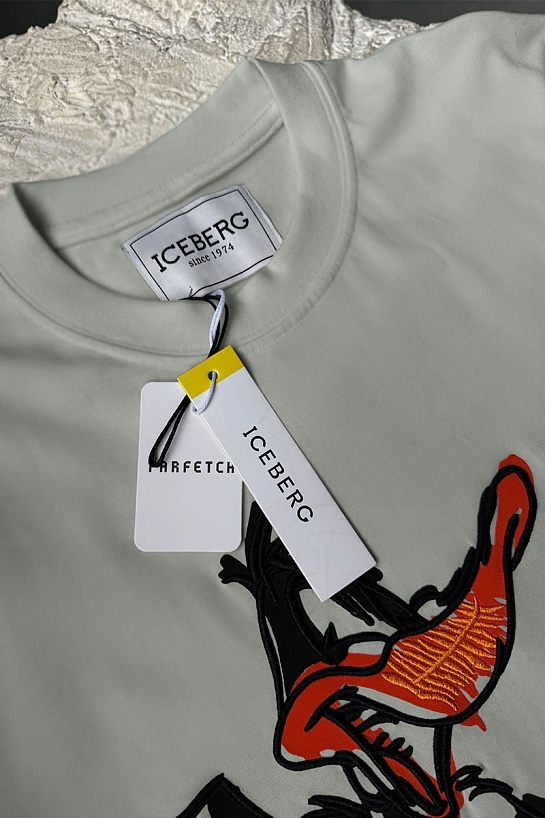 Мужская серая футболка Iceberg x Looney Tunes