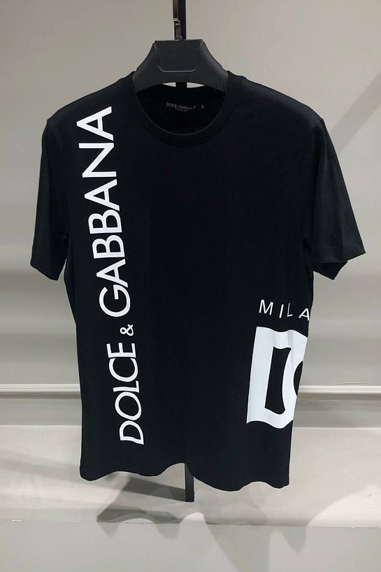 Мужская футболка Dolce&Gabbana чёрного цвета