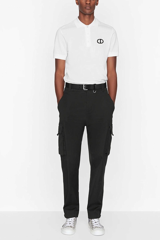 Классическое белое поло Dior CD Icon