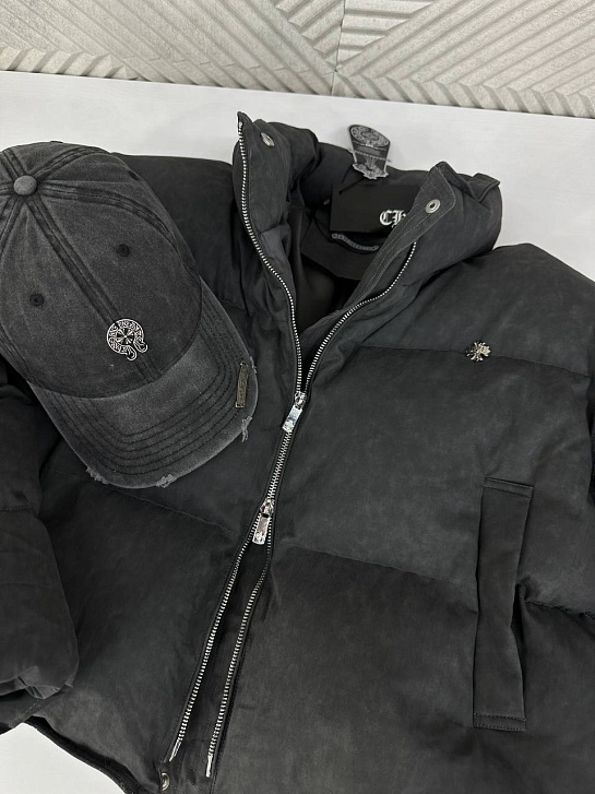 Женская чёрная куртка Chrome Hearts