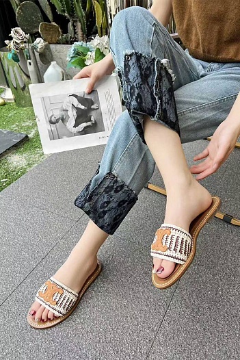 Женские шлёпанцы Celine   