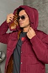 Мужской пуховик Moncler Fornas - Burgundy