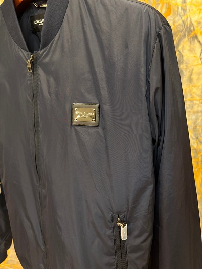 Мужская тёмно-синяя ветровка Dolce & Gabbana    