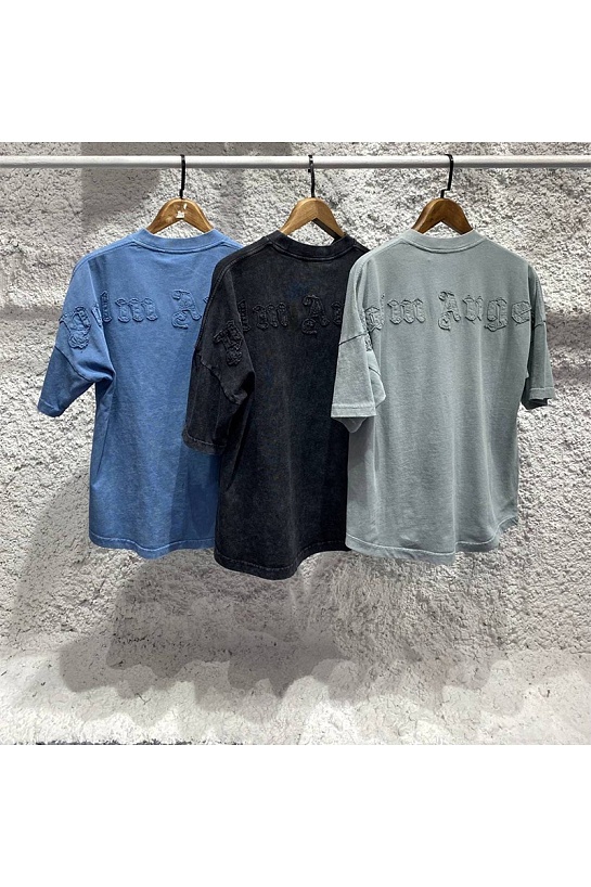 Чёрная оверсайз футболка Palm Angels