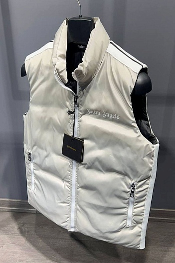 Мужской жилет Palm Angels светло-бежевого цвета   
