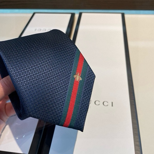 Галстук Gucci premium 146x7 см - Navy   