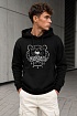 Худи чёрного цвета Kenzo Tiger logo-embroidered
