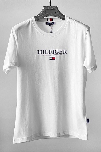 Мужская белая футболка Tommy Hilfiger   