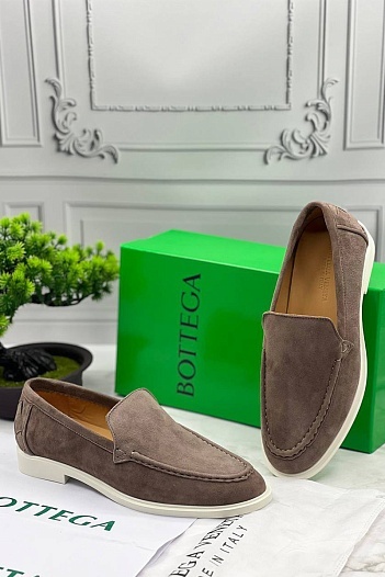 Мужские замшевые лоферы Bottega Veneta   
