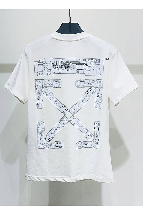 Белая футболка Off-White teenage engineering
