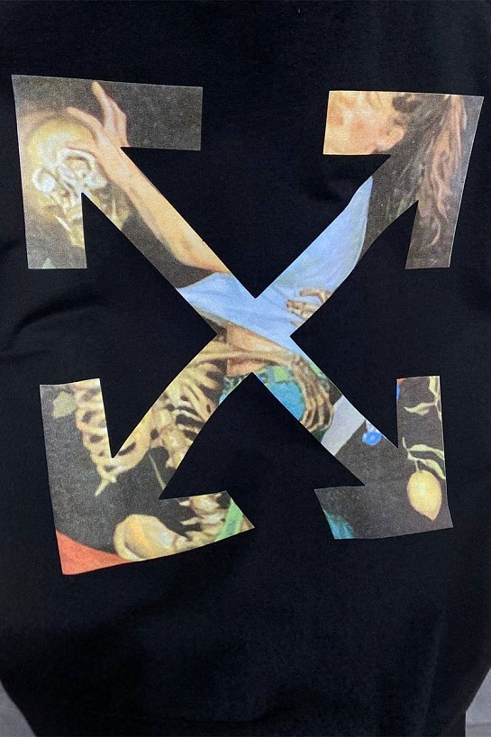 Белая оверсайз футболка Off-White Pascal Arrow Logo