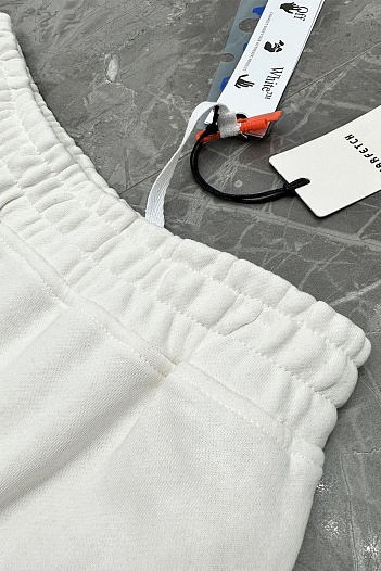 Мужские белые шорты Off-White paint-splatter   