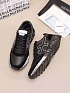 Комбинированные кроссовки с мехом Premiata low-top - Black