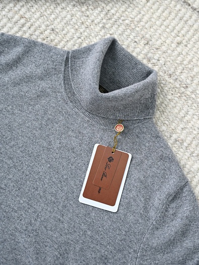 Мужская водолазка Loro Piana Premium - Light Gray   