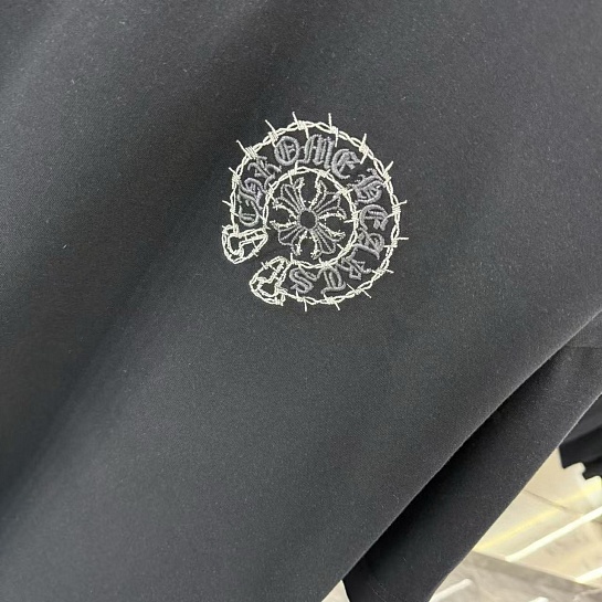 Чёрная оверсайз футболка Chrome Hearts Premium