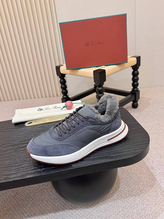 Кроссовки с мехом Loro Piana Week End Walk Evo premium