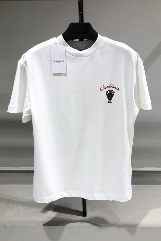 Мужская белая футболка Casablanca