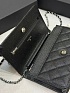 Кожаная сумка Chanel Wallet on Chain premium 19x12x4 см