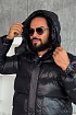 Чёрная глянцевая куртка Hugo Boss