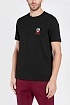 Футболка чёрного цвета Tommy Hilfiger logo-embroidered