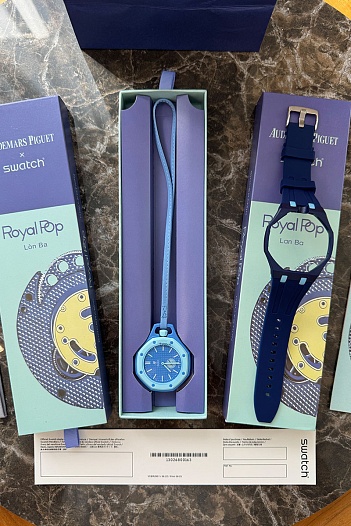 Часы Audemars Piguet × Swatch Royal Pop Lan Ba premium    