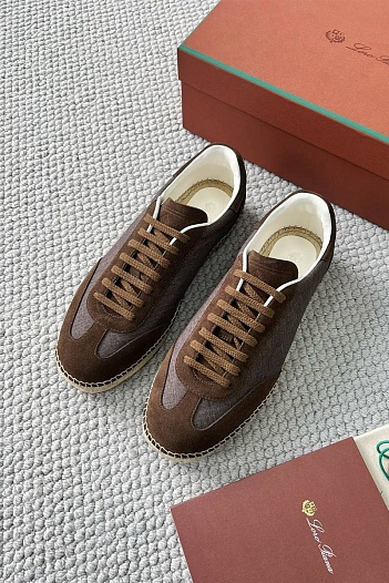 Мужские кроссовки Loro Piana Sea Tennis Walk - Brown   